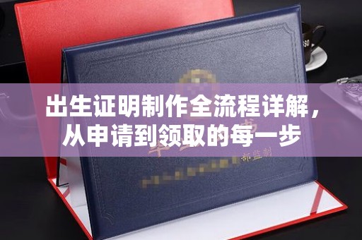 麻章出生证明制作全流程详解，从申请到领取的每一步