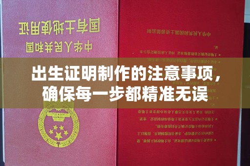 麻章出生证明制作的注意事项，确保每一步都精准无误