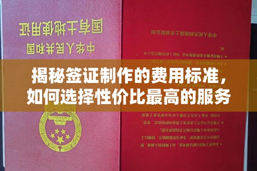 麻章揭秘签证制作的费用标准，如何选择性价比最高的服务？