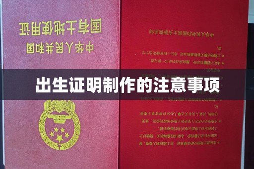 麻章出生证明制作的注意事项