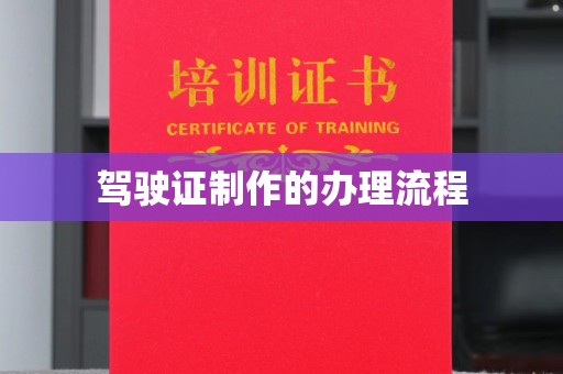 麻章驾驶证制作的办理流程