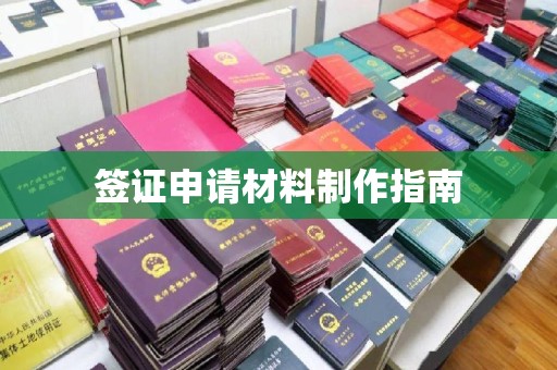 麻章签证申请材料制作指南