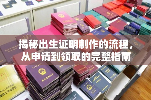 麻章揭秘出生证明制作的流程，从申请到领取的完整指南