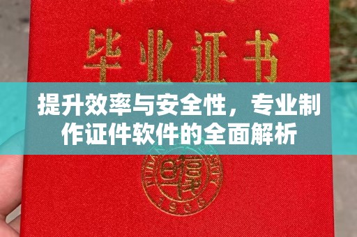 麻章提升效率与安全性，专业制作证件软件的全面解析