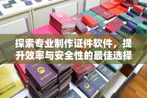 麻章探索专业制作证件软件，提升效率与安全性的最佳选择