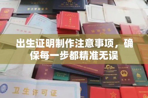 麻章出生证明制作注意事项，确保每一步都精准无误
