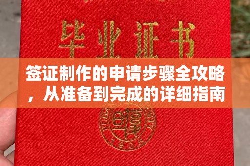 麻章签证制作的申请步骤全攻略，从准备到完成的详细指南