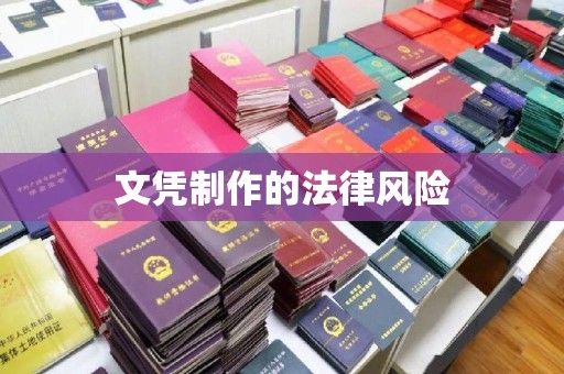 麻章文凭制作的法律风险